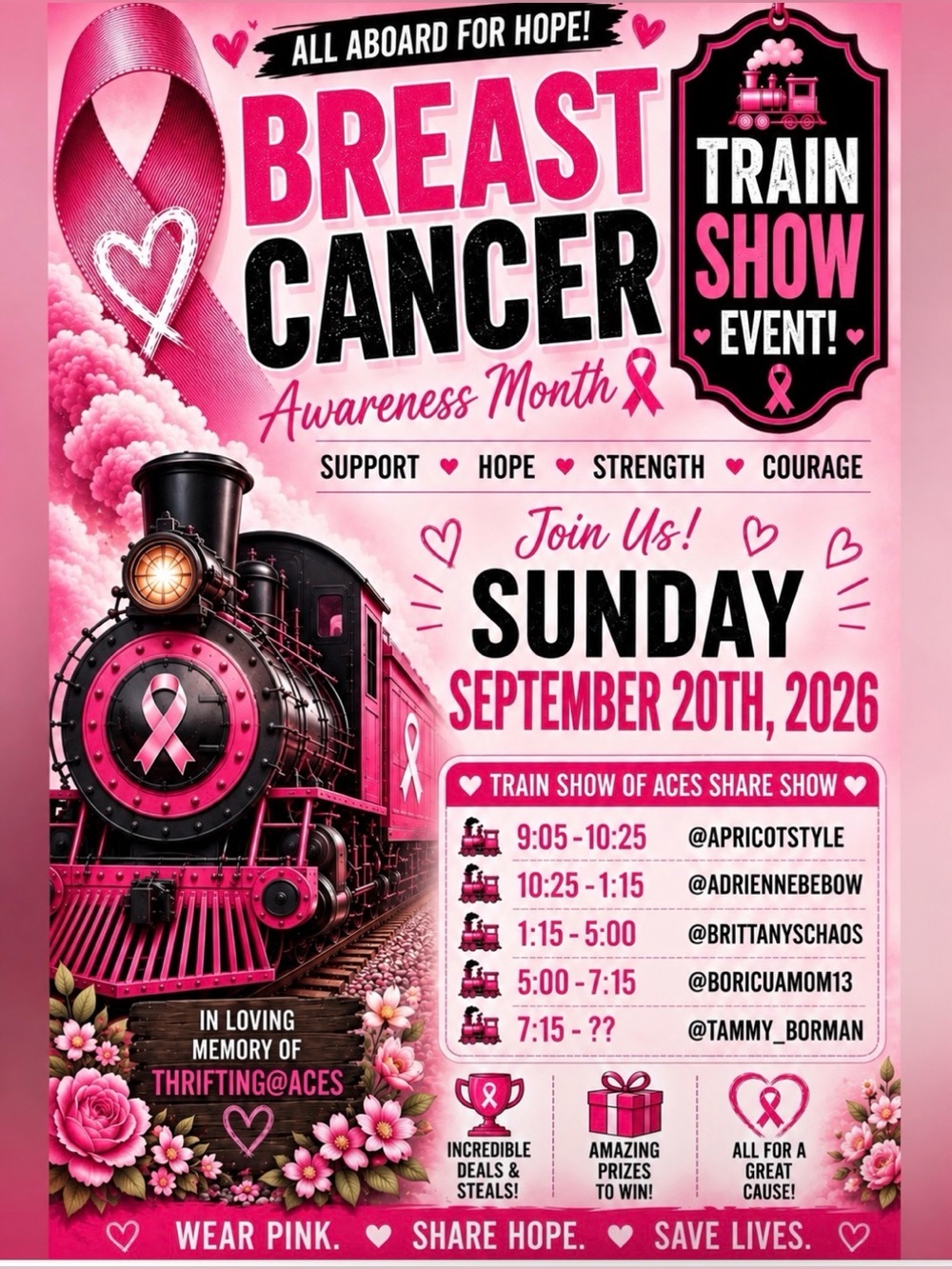 Breast Cancer Awareness Share Show 9/20/26